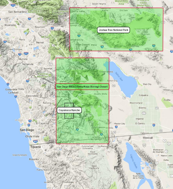 Cuyamaca Rancho State Park Map
