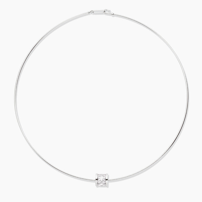 Delphin Silver Choker Necklace