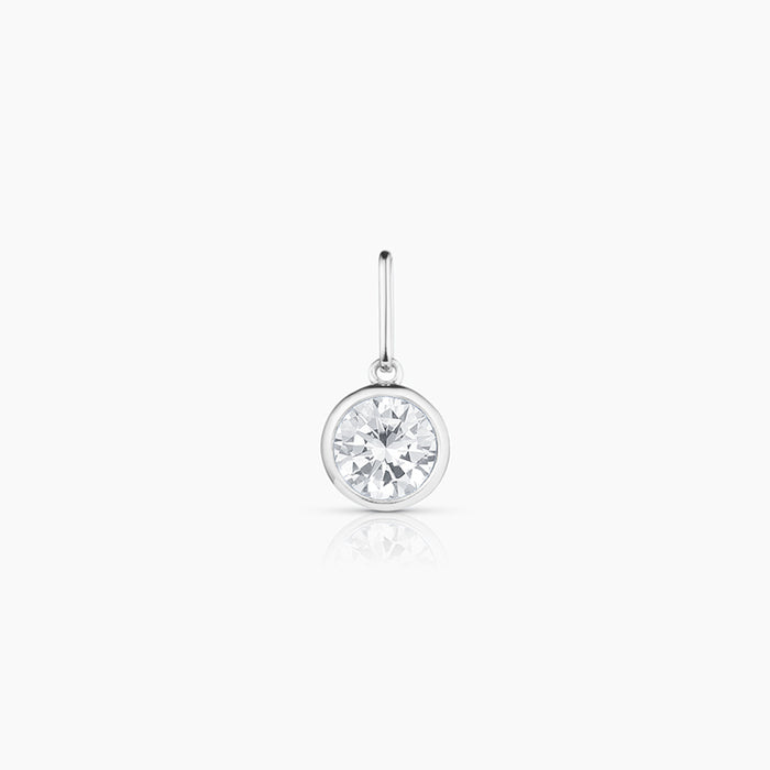 Rhodium Plated / Charm Only