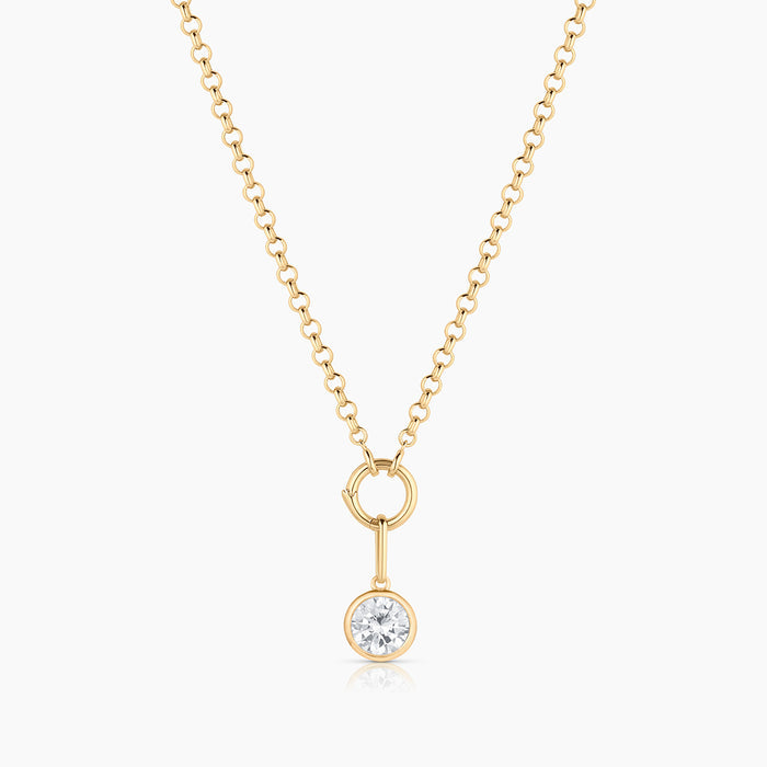 14k Gold Plated / 16-18" Vienna Rolo Charm Chain