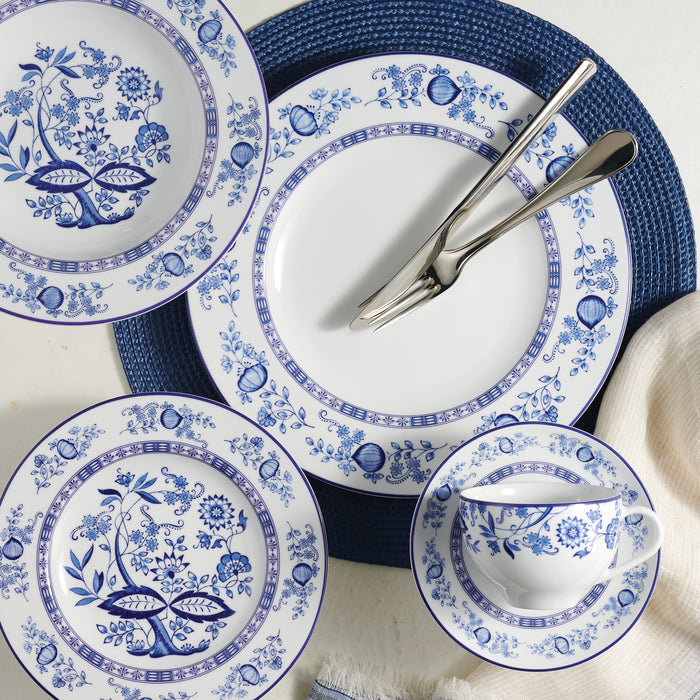 Dulce 8.5 ounce Tea Cup and Saucer 6 Piece Set