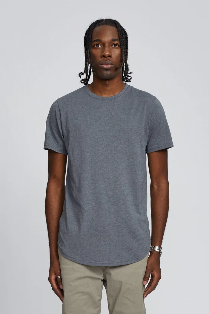 Easy Scoop Tee | Stone Grey