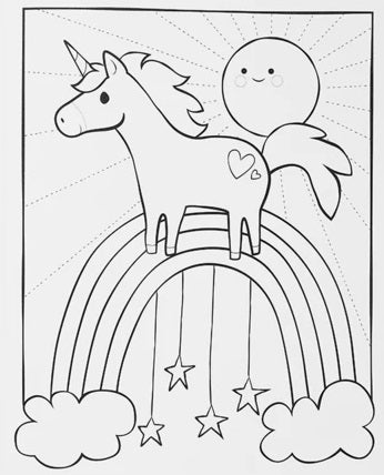 Enchanting Unicorns Coloring Book