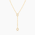 Finn Paperclip Charm Lariat Necklace