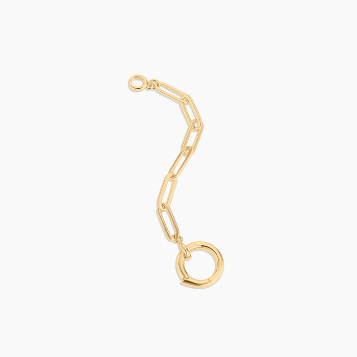 Finn Paperclip Charm Lariat Necklace
