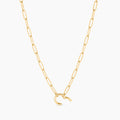 Finn Paperclip Charm Necklace
