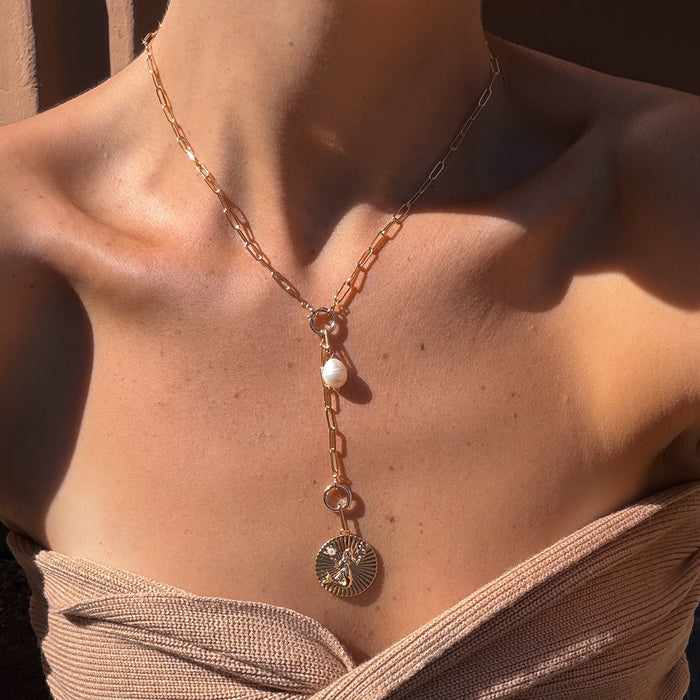 Finn Paperclip Lariat Necklace Extender