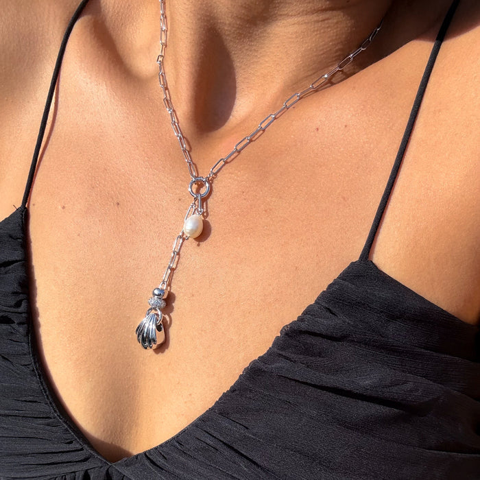 Finn Paperclip Lariat Necklace Extender
