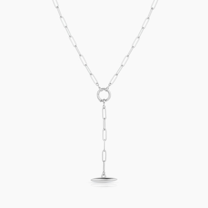 Finn Paperclip Toggle Lariat Necklace