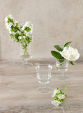 Fluted Designer Glass Urns, Set of 3 Decor Jamali Garden