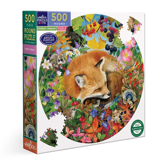 Forest Dream 500 Pc Round Puzzle