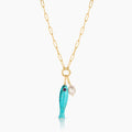 Fortuna Howlite Fish Colette Necklace