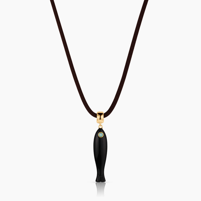 Rya Noir Leather Cord