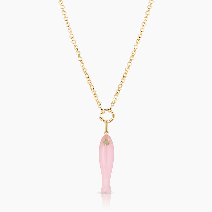 Fortuna Pink Jade Fish