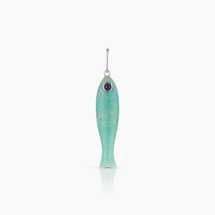 Fortuna Silver Amazonite Fish