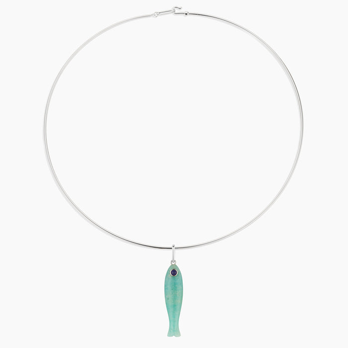 Fortuna Silver Amazonite Fish