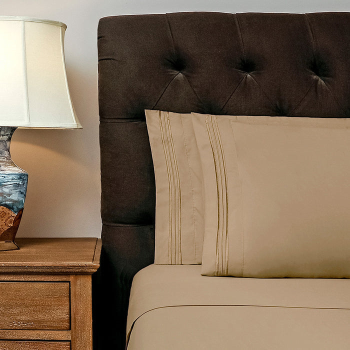 Full Sheets, 1800 Thread Count Ultra-Comfort, Deep Pocket, Hypoallergenic Sheets