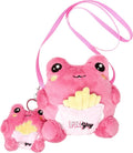Fuzzy Crossbody Bag & Matching Keychain Frog