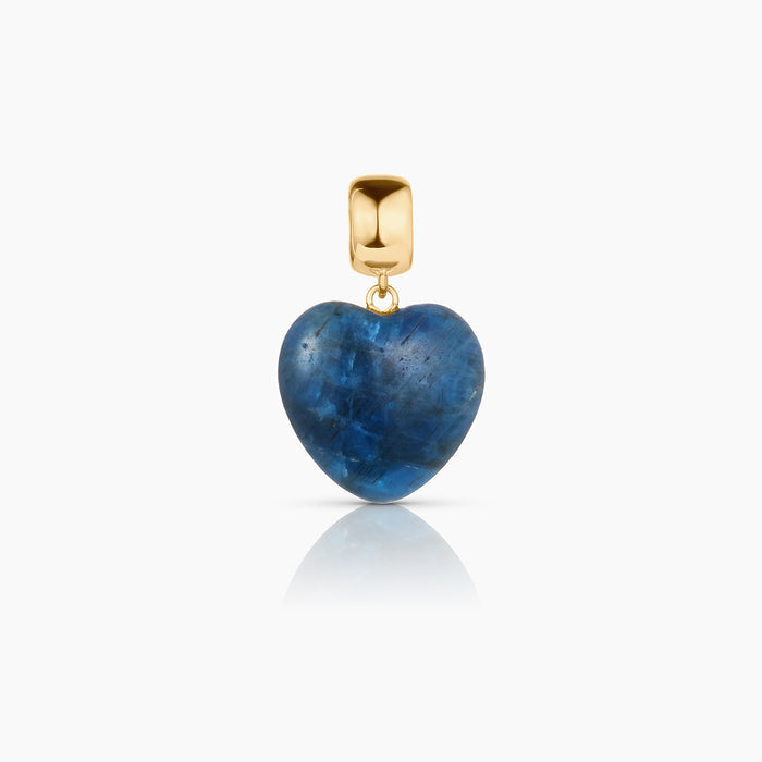 Gemma Apatite Heart Bail Charm