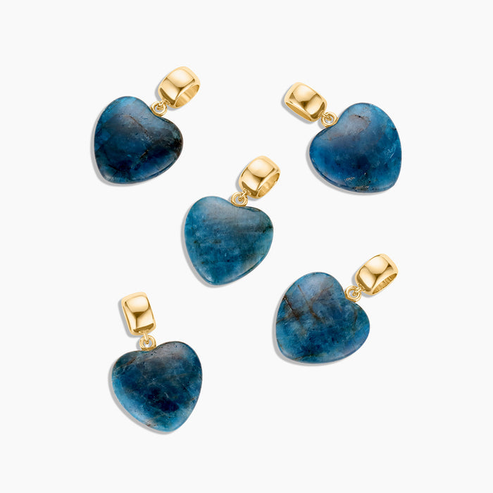 Gemma Apatite Heart Bail Charm