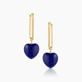 Gemma Lapis Heart Earrings