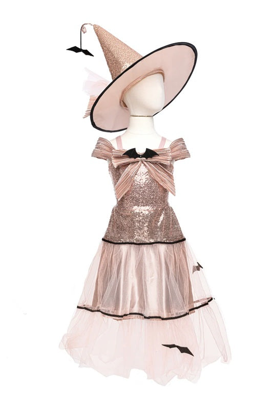 Glam Witch Dress & Hat, Size 5-6