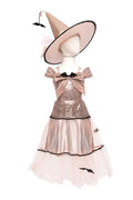 Glam Witch Dress & Hat, Size 5-6