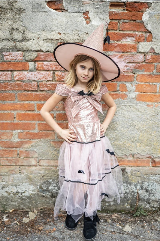 Glam Witch Dress & Hat, Size 5-6