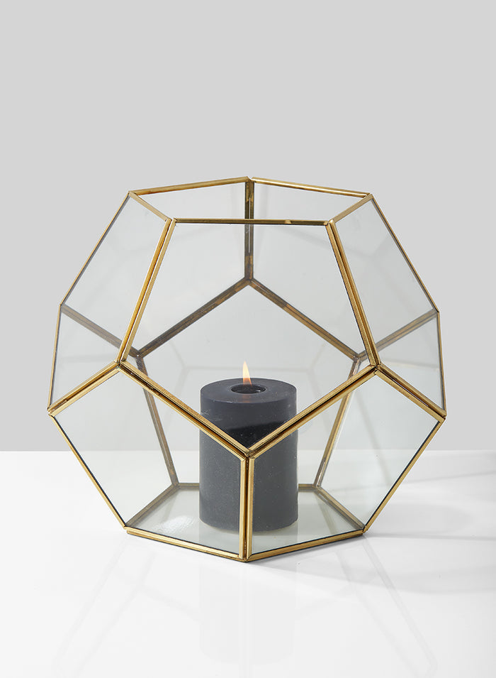 Glass Honeycomb Candleholder Decor Jamali Garden