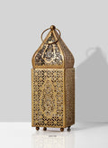Gold Alhambra Square Lantern Decor Jamali Garden Antique Gold 8.50in Tall EACH