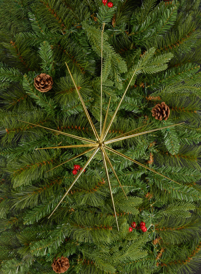 Gold Starburst Ornament Decor Jamali Garden