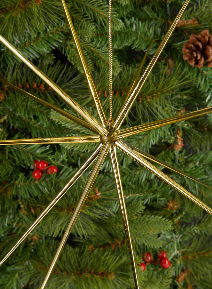 Gold Starburst Ornament Decor Jamali Garden