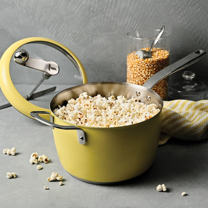 Golden Pop Stainless Steel Stovetop Popcorn Popper