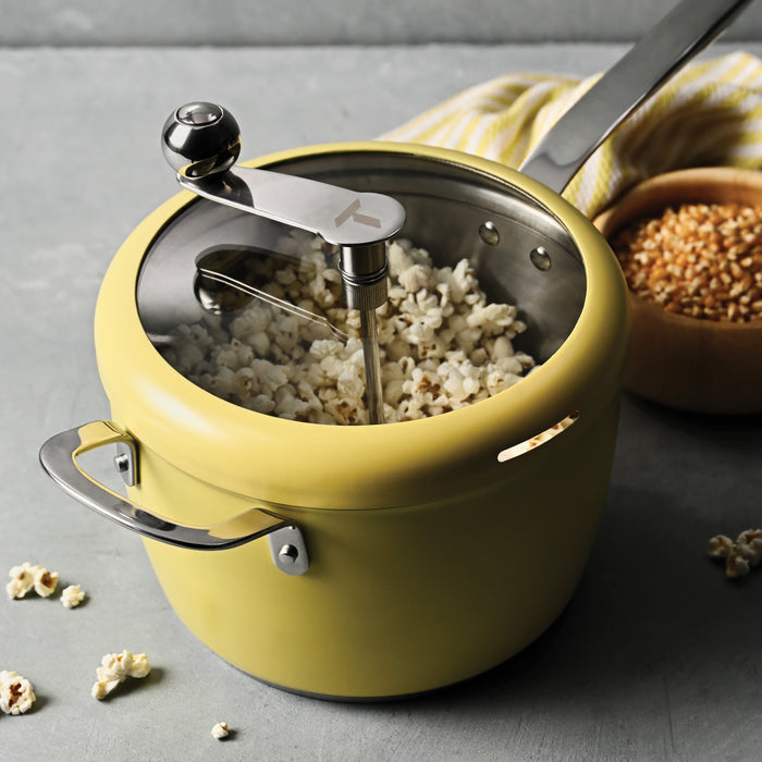 Golden Pop Stainless Steel Stovetop Popcorn Popper