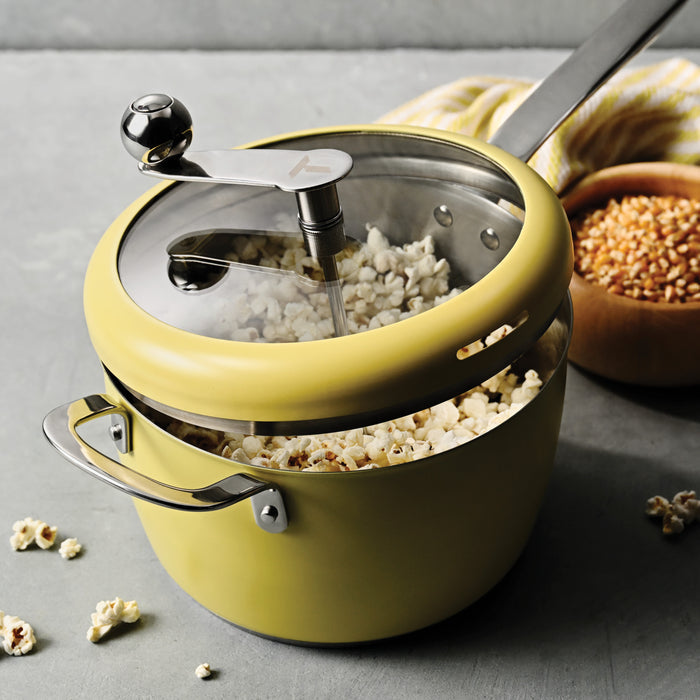 Golden Pop Stainless Steel Stovetop Popcorn Popper