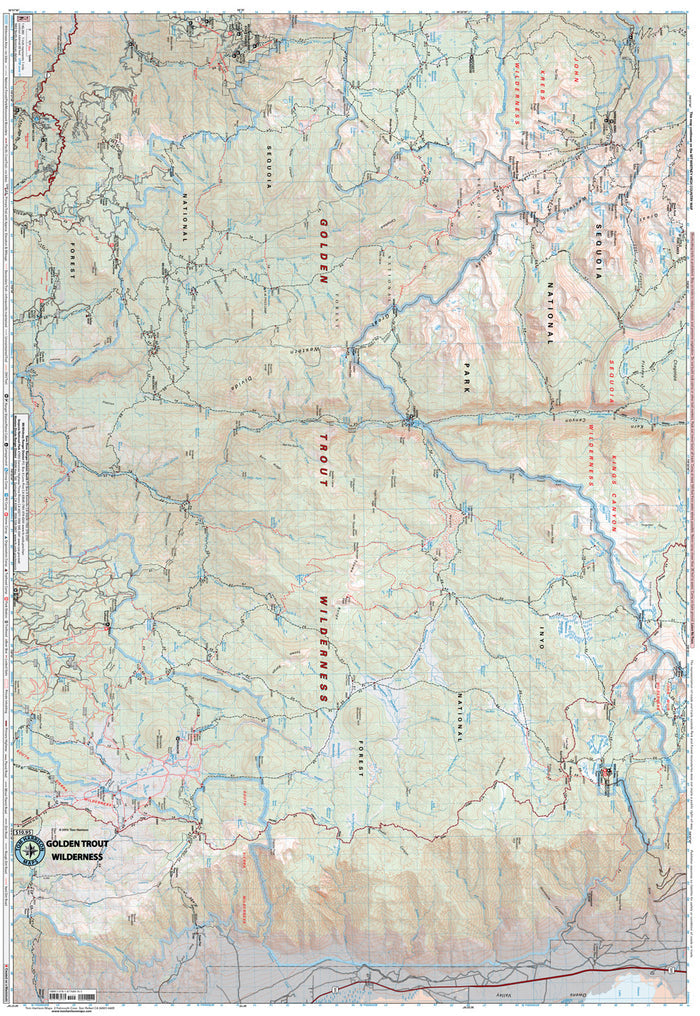 Golden Trout Wilderness Map