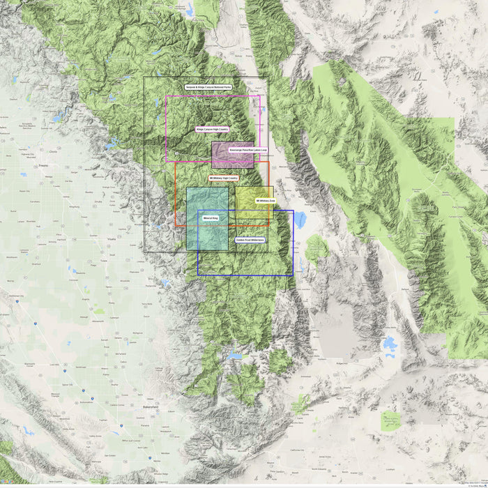 Golden Trout Wilderness Map