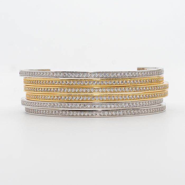 Goldie Pavé Cuff Bracelet