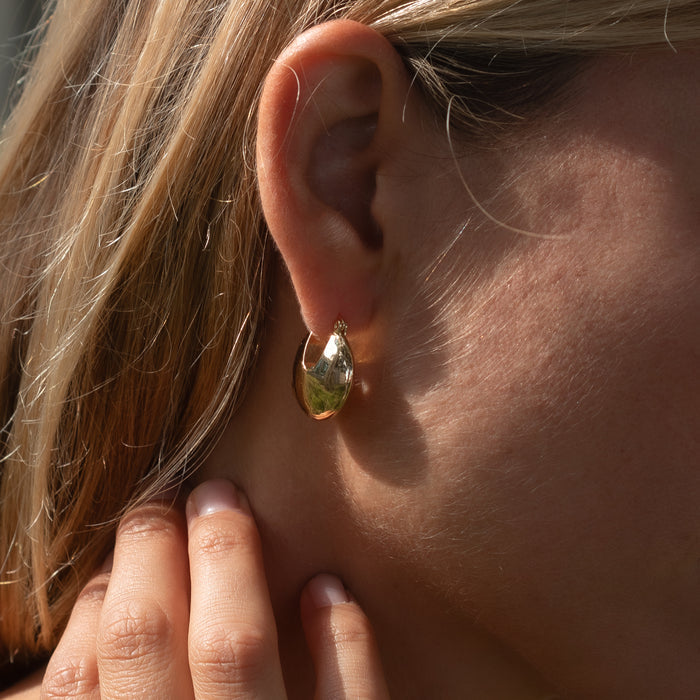 Good Fortune Hoop Earrings