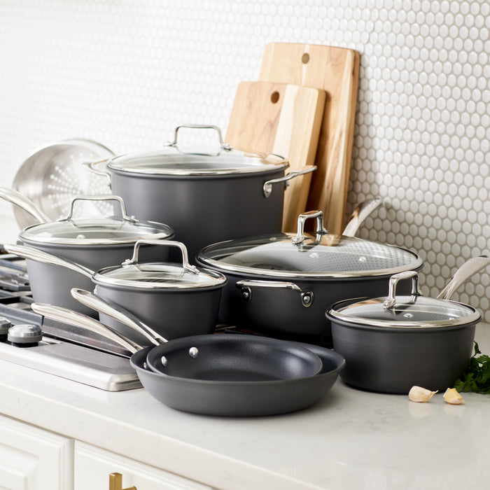 Gourmet 13 Piece Hard Anodized Cookware Set