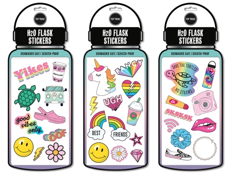 H2O FLASK STICKERS