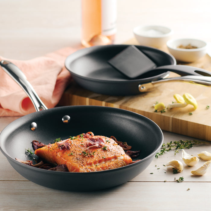 Hard Anodized Aluminum 2 Pack Fry Pan Set