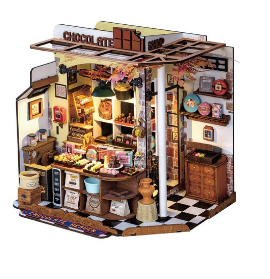 Henry's Chocolate Wooden House 3D Set