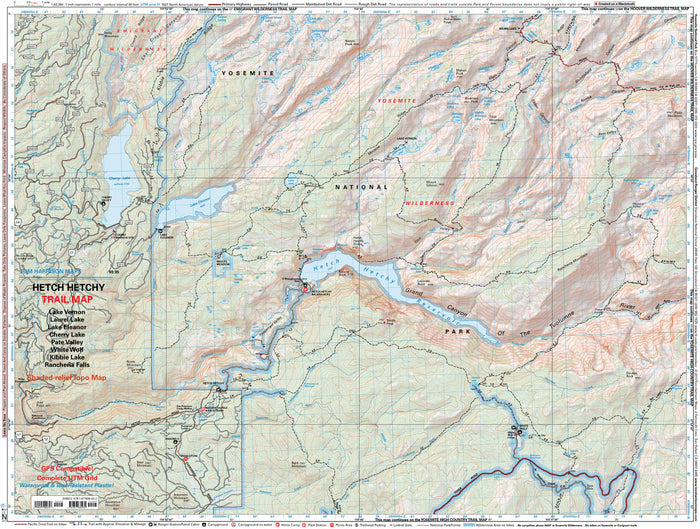 Hetch Hetchy Trail Map