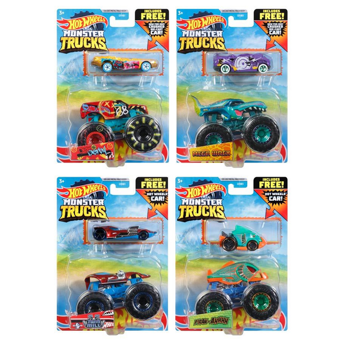 Hot Wheels: Monster Truck: Truck & Car