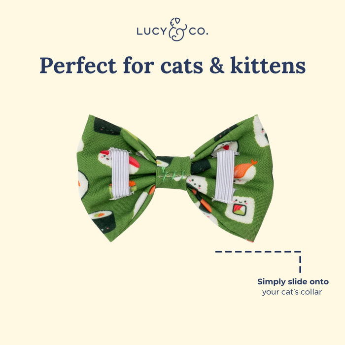 How I Roll Cat  (& Small Dog) Bow Tie