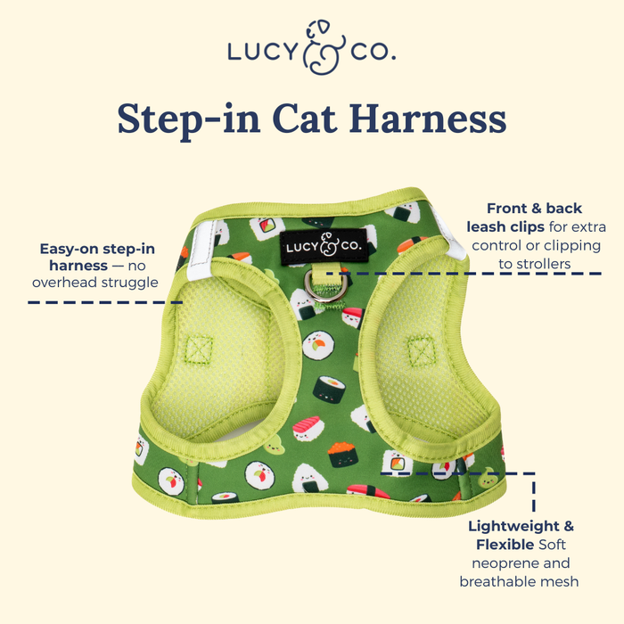 How I Roll Step-in Cat Harness