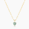 Isabel Amazonite Heart Necklace