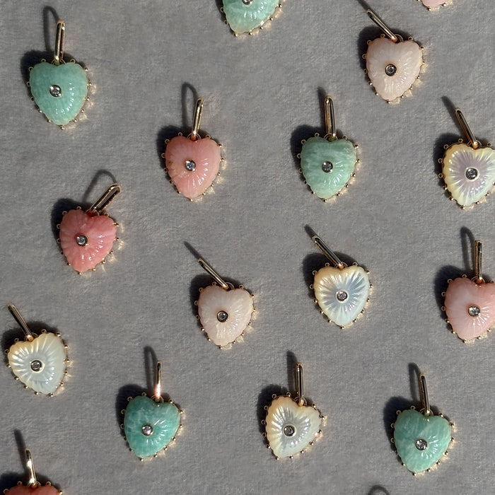 Isabel Amazonite Heart Necklace