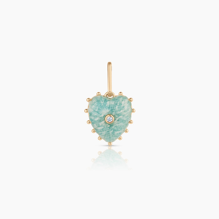 Isabel Amazonite Heart